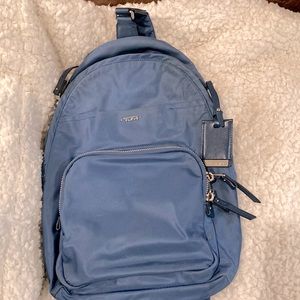 Tumi Voyageur Brive sling backpack blue